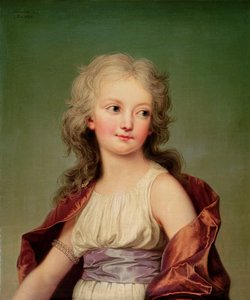 Portrett av Marie-Therese Charlotte av Frankrike (1778-1851) hertuginne av Angouleme, 1786